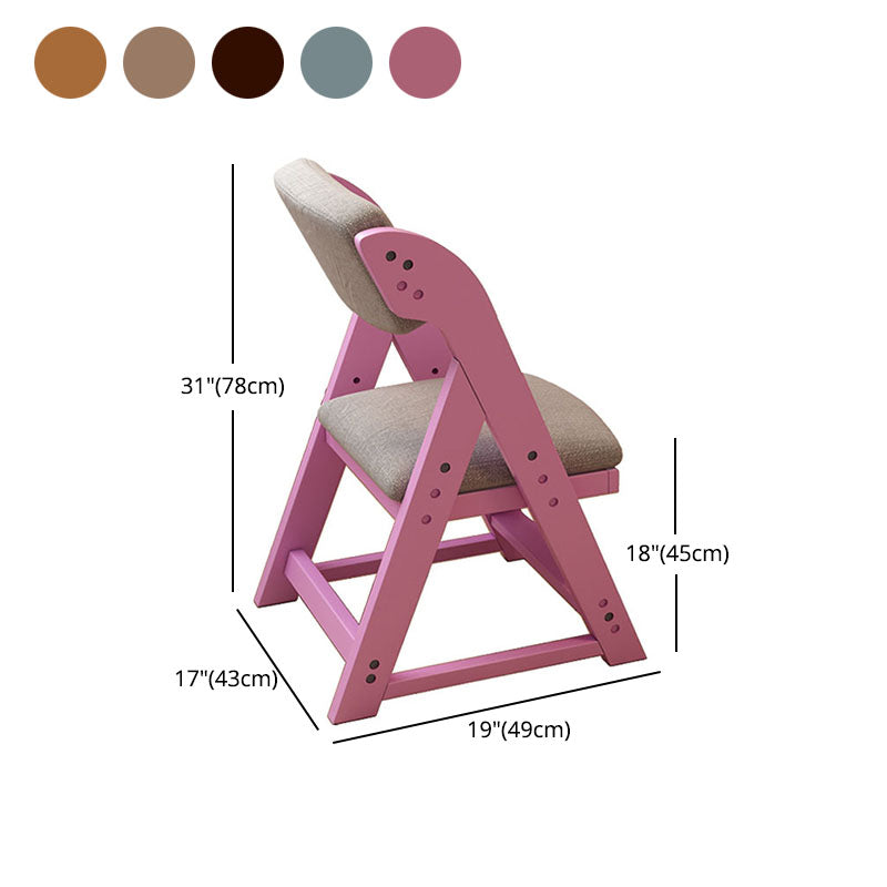 Contemporary Style Chair Dining Armless Side Chairs with Wooden Legs