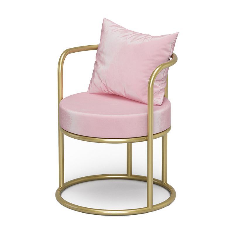 Upholstered Velvet Dining Side Chair Nordic Style Open Back Dining Side Chair