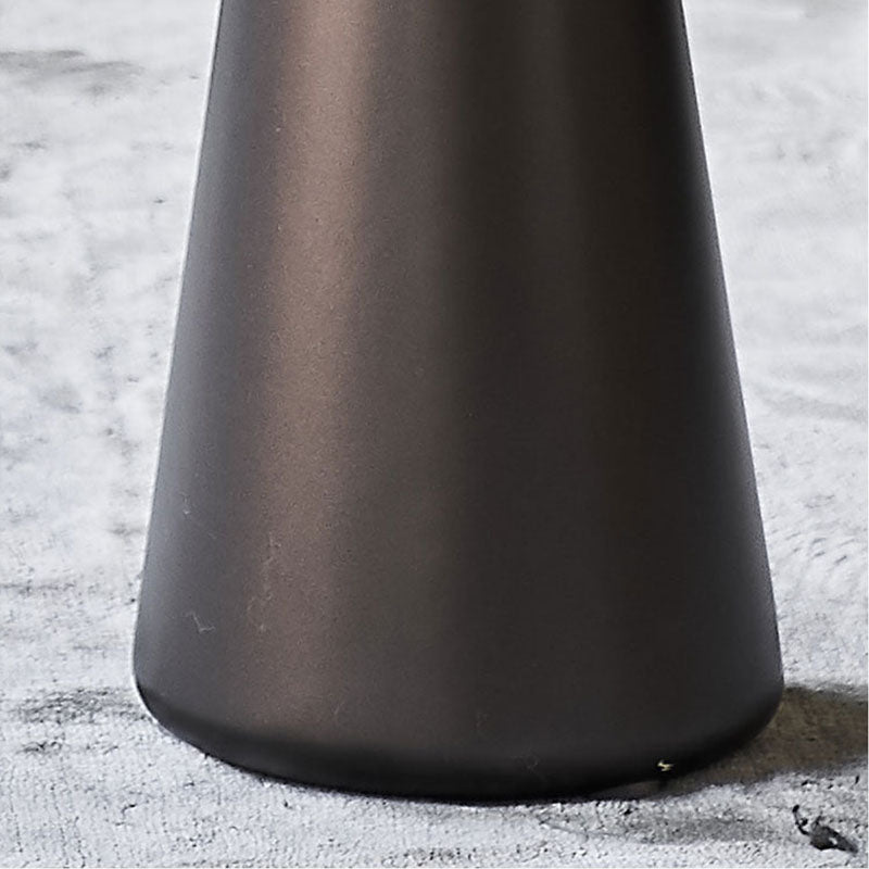 Mid-century Modern Style Pedestal Base Circular Top Metal Side Table
