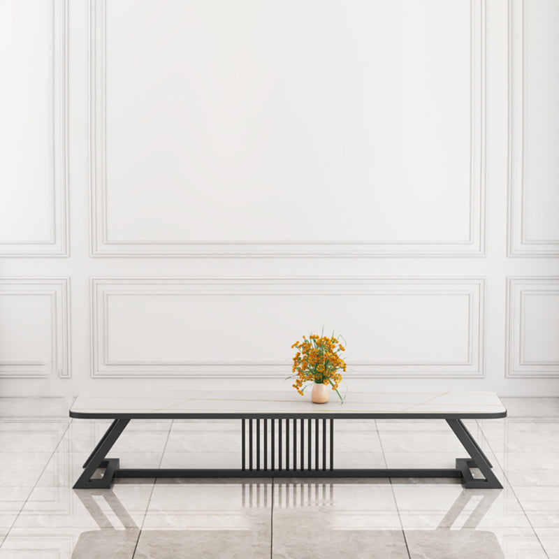 17.72"H TV Stand Contemporary Style White TV Stand Console for Living Room