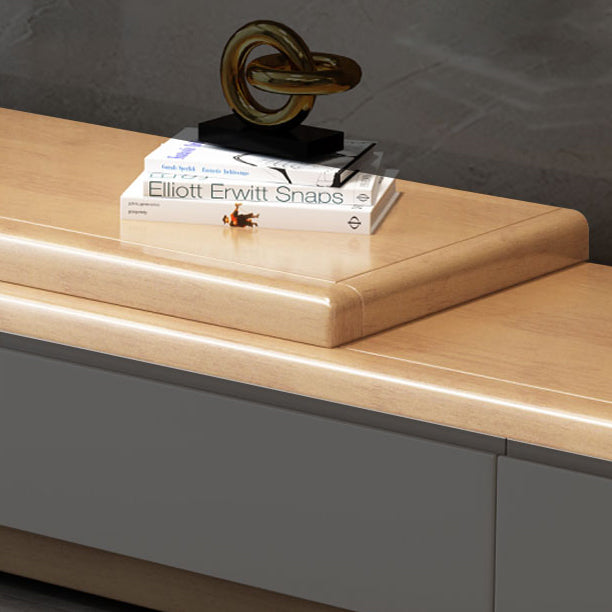 13.78"H TV Stand Traditional Style Solid Wood TV Console with 3 Drawers