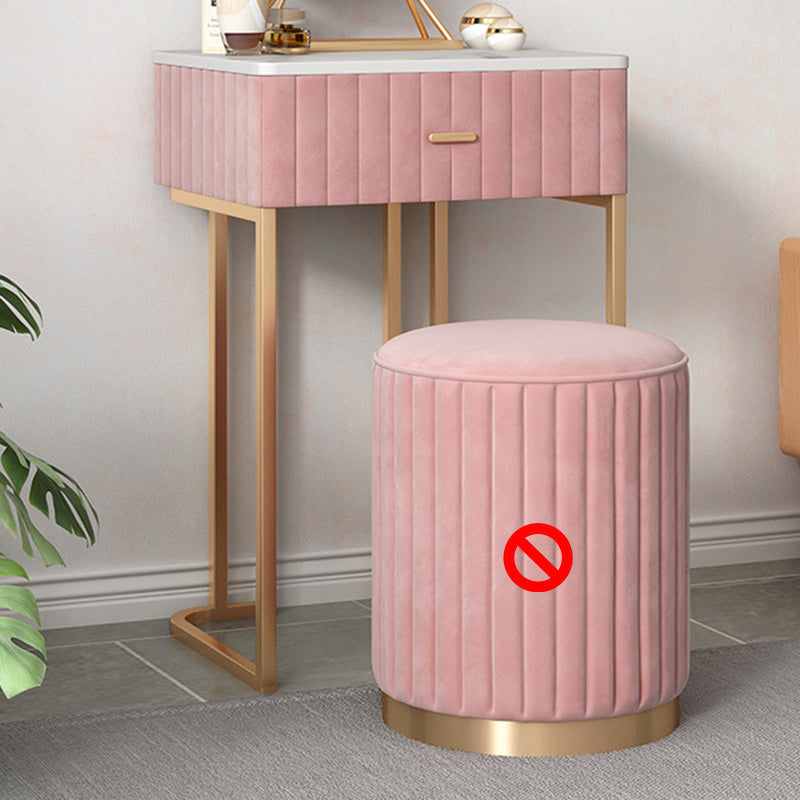 1 Drawer Dressing Table Luxurious Metal Frame Make-up Vanity