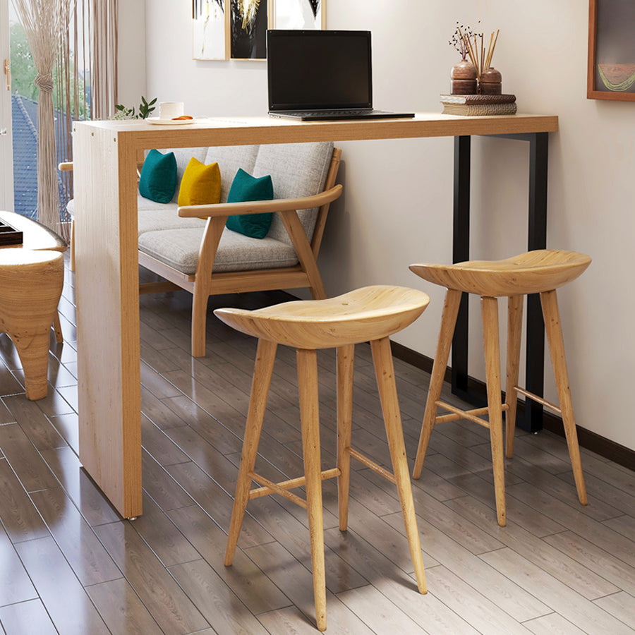 Contemporary Pub Set 1/2/3 Pcs Solid Wood Counter and Bar Stools