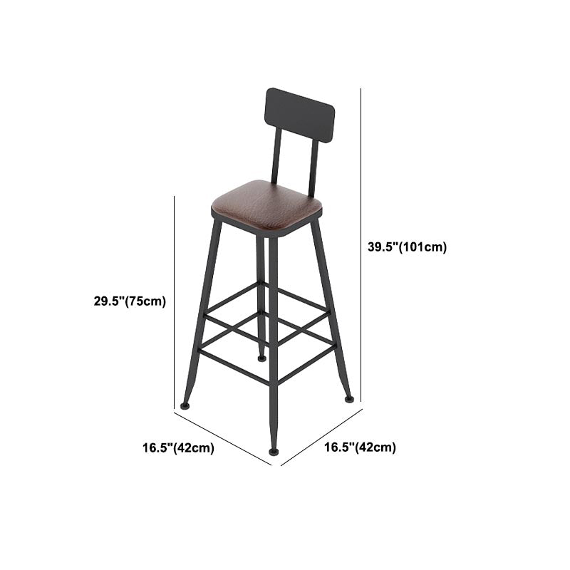 Industrial Solid Wood Bar Table Set 1/2/3/7 Pieces Counter Table with Upholstered Stools