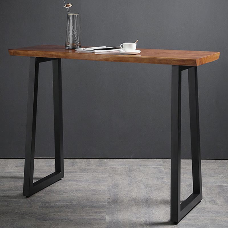 Modern Bar Table Set 1/2/3 Pcs Solid Wood Bar Table with Upholstered Bar Stools