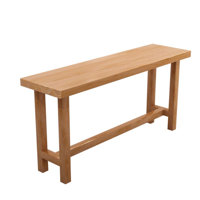 Rectangular Bar Pub Table Set 1/2/5/6/11 Pcs Solid Wood Bar Table and Bar Stools