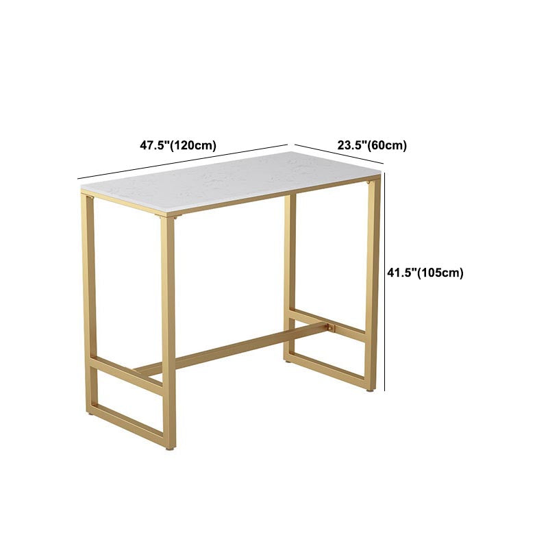 Glam 1/2/3/5 Pieces Counter Set Coffee Shop Trestle Stone Table and Stool Set