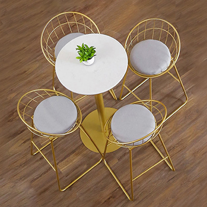 Luxurious Rectangle Bar Table Set 1/4/5/7 Pieces Sintered Stone Counter Table with Stools