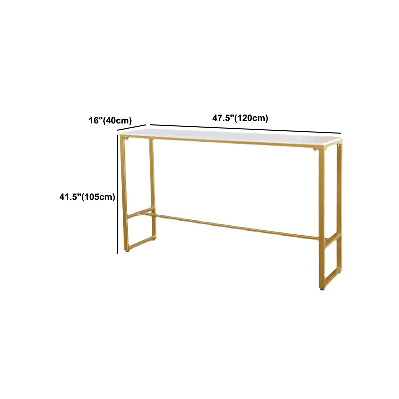 Luxurious Rectangle Bar Table Set 1/4/5/7 Pieces Sintered Stone Counter Table with Stools