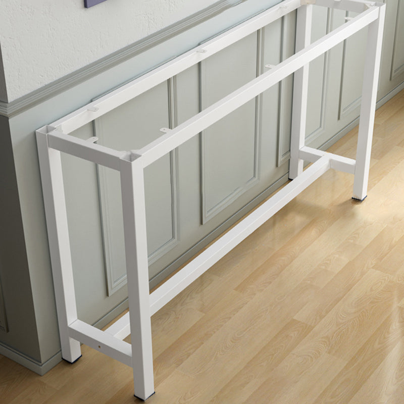 Rectangle Bar Table Set 1/4 Pieces Natural Colour Wood Counter Table