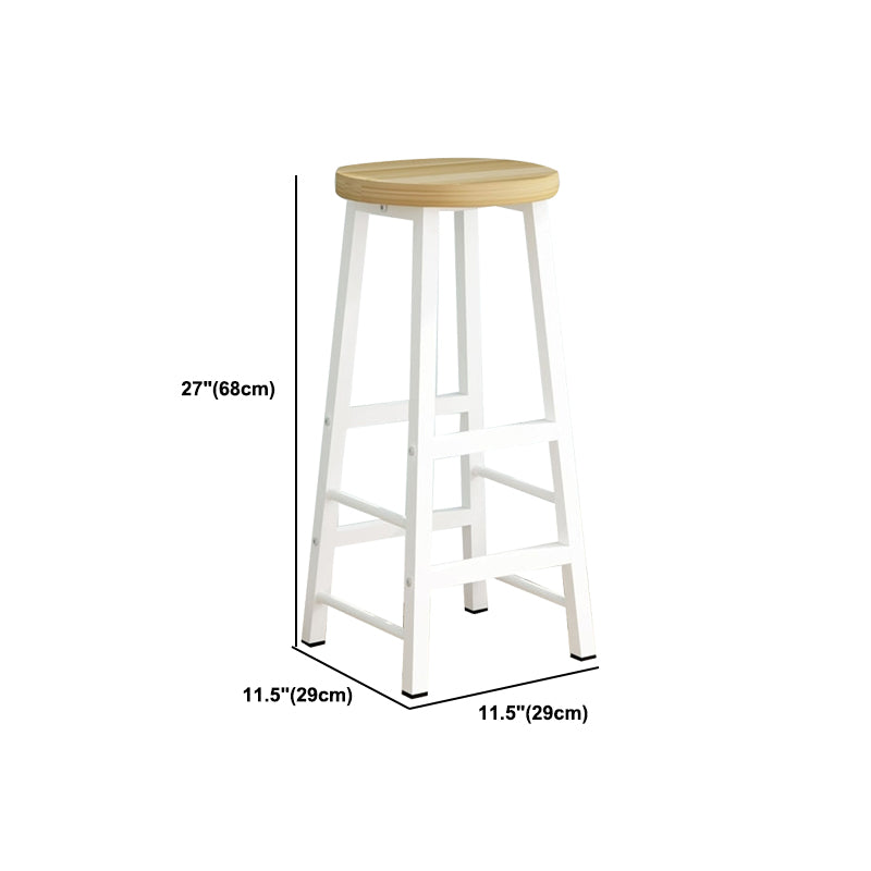 Rectangle Bar Table Set 1/4 Pieces Natural Colour Wood Counter Table