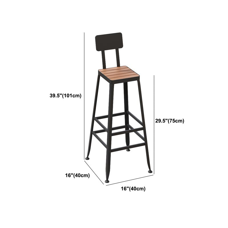 Rectangular Wooden Bar Table Set Industrial 1/5 Pieces Counter Table with High Stools