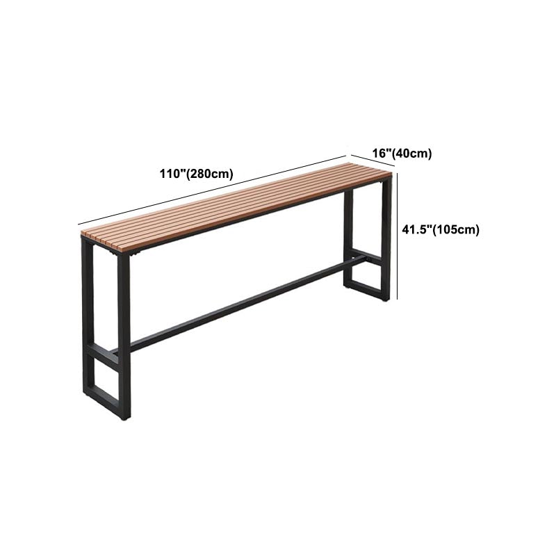 Rectangular Wooden Bar Table Set Industrial 1/5 Pieces Counter Table with High Stools