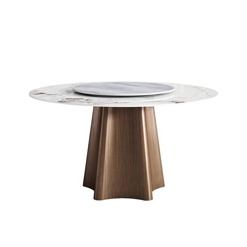 Modern  Dining Set Stone 1/4/5/7 Pieces Dining turntable Furniture for Home
