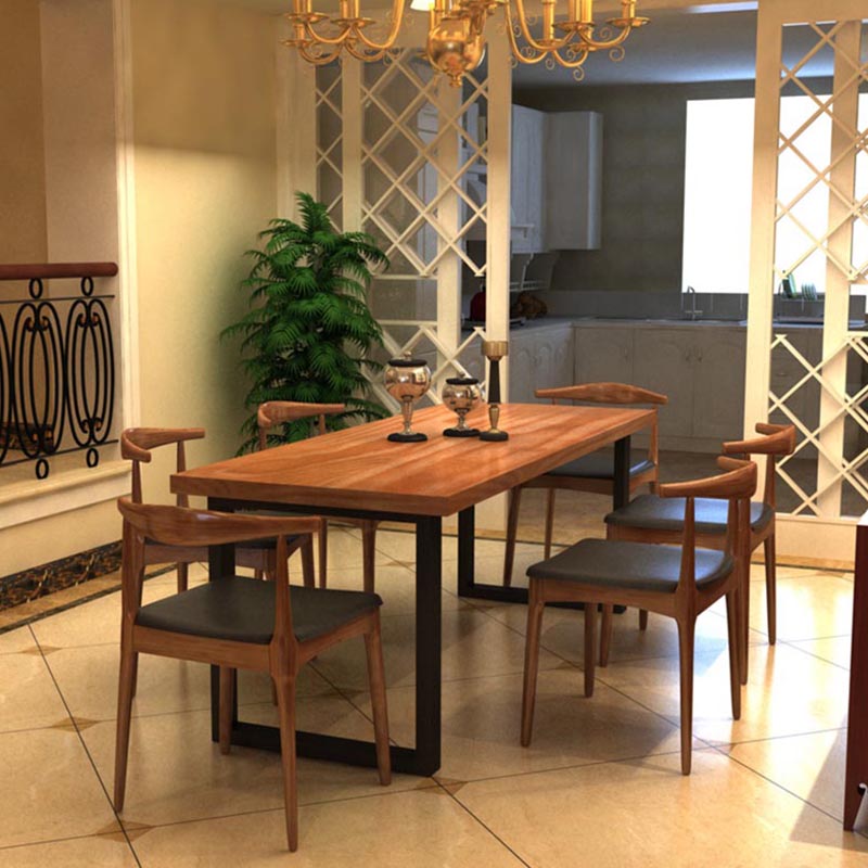 Industrial 1/2/7 Pieces Dining Set Wood Dining Furniture for Shop