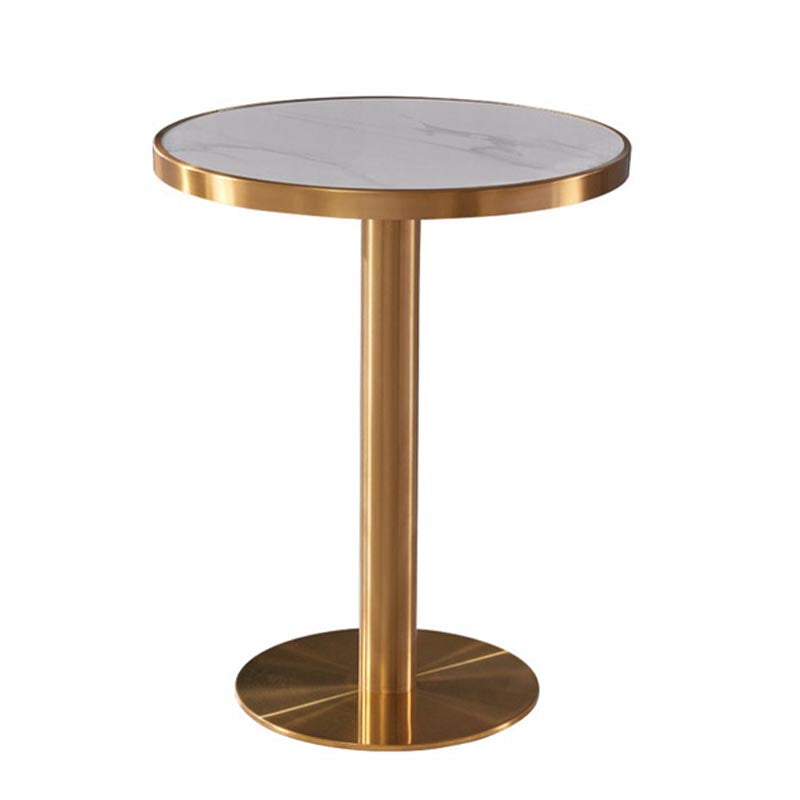 Glam Dining Set Stone 1/3/4 Pieces Dining Round Furniture for Home