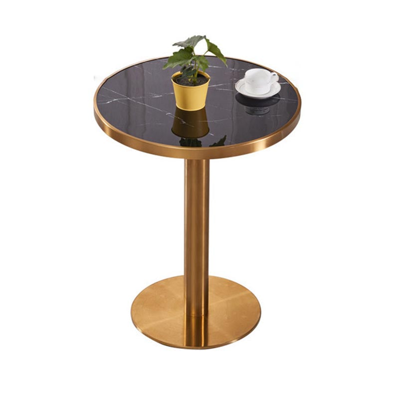 Glam Dining Set Stone 1/3/4 Pieces Dining Round Furniture for Home