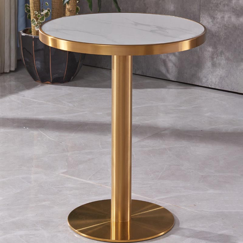 Glam Dining Set Stone 1/3/4 Pieces Dining Round Furniture for Home