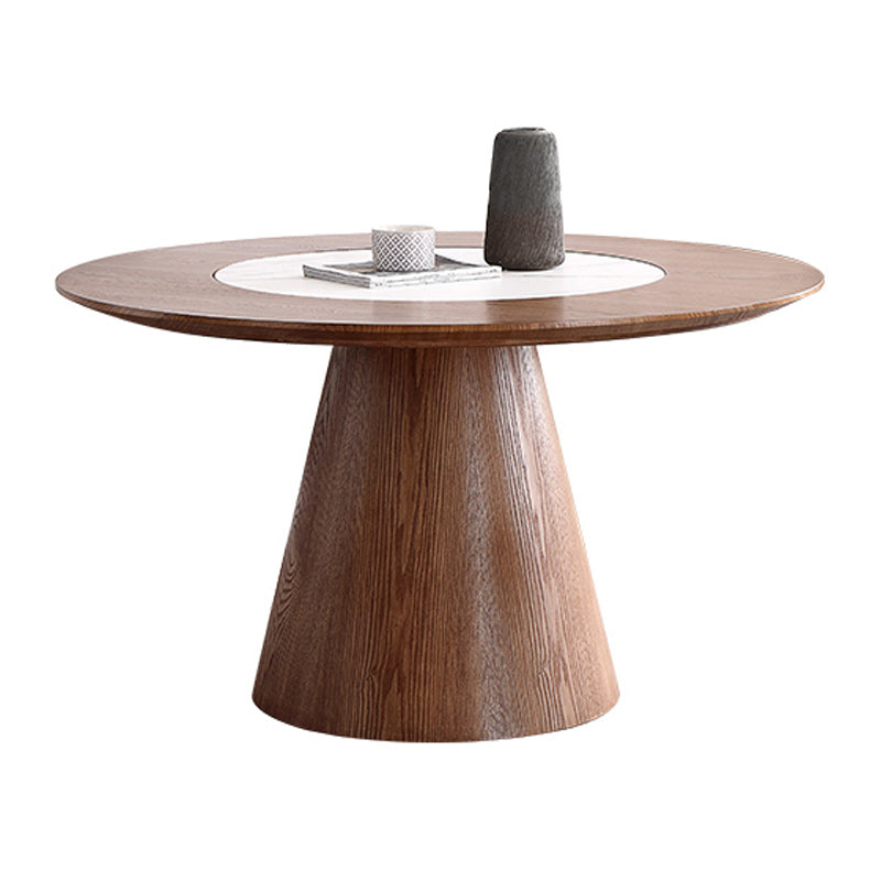 Round Dining Table Set 1/4/5/7 Pcs Solid Wood Dining Table and Chairs