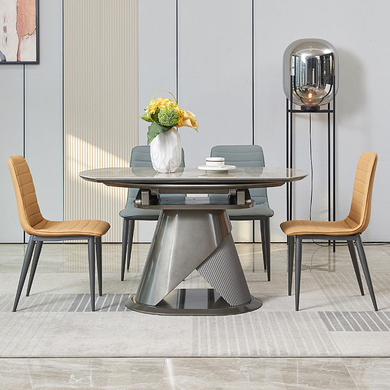 Contemporary Dining Set Stone 1/2/5/7 Pieces Dining Turntable Furniture for Home