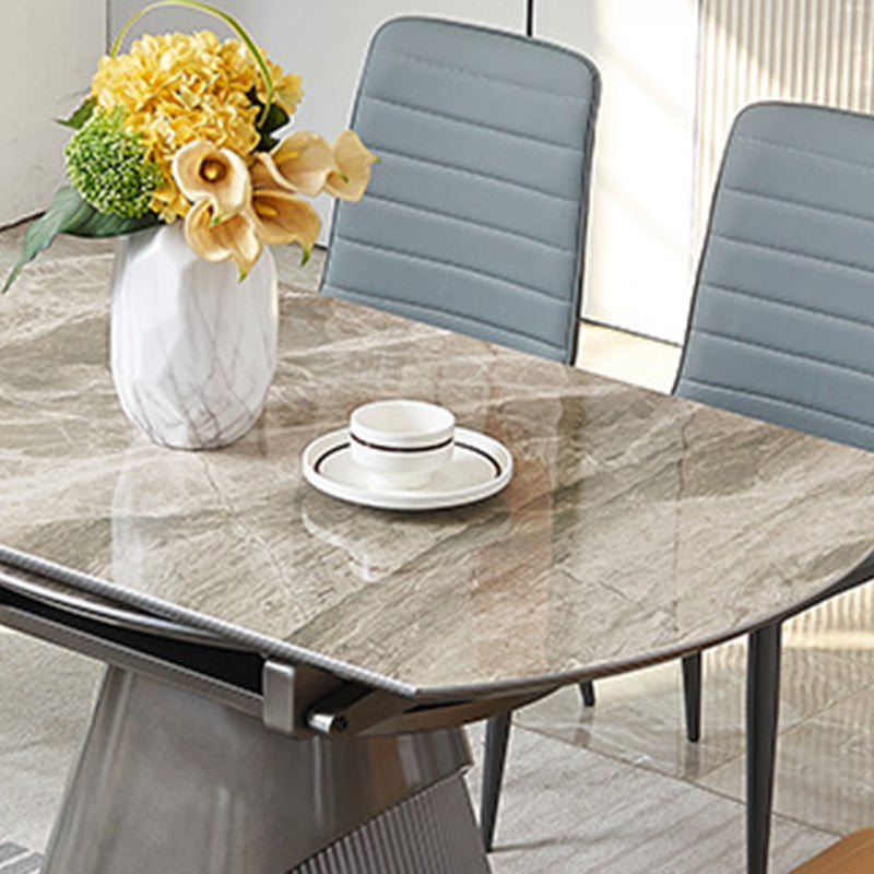 Contemporary Dining Set Stone 1/2/5/7 Pieces Dining Turntable Furniture for Home