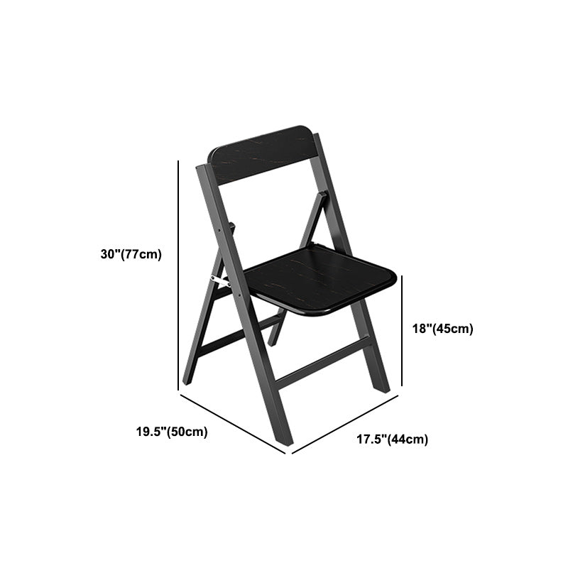 Black Rectangle Dining Set 1/2/3/4/5/7 Pcs Folding Dining Table Set with Chairs