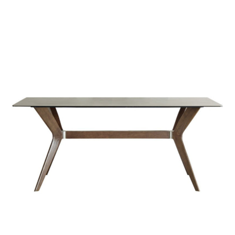 Modern Sintered Stone Dining Set Rectangle 1/2/5/7 Pieces Dining Room Table Set in Grey