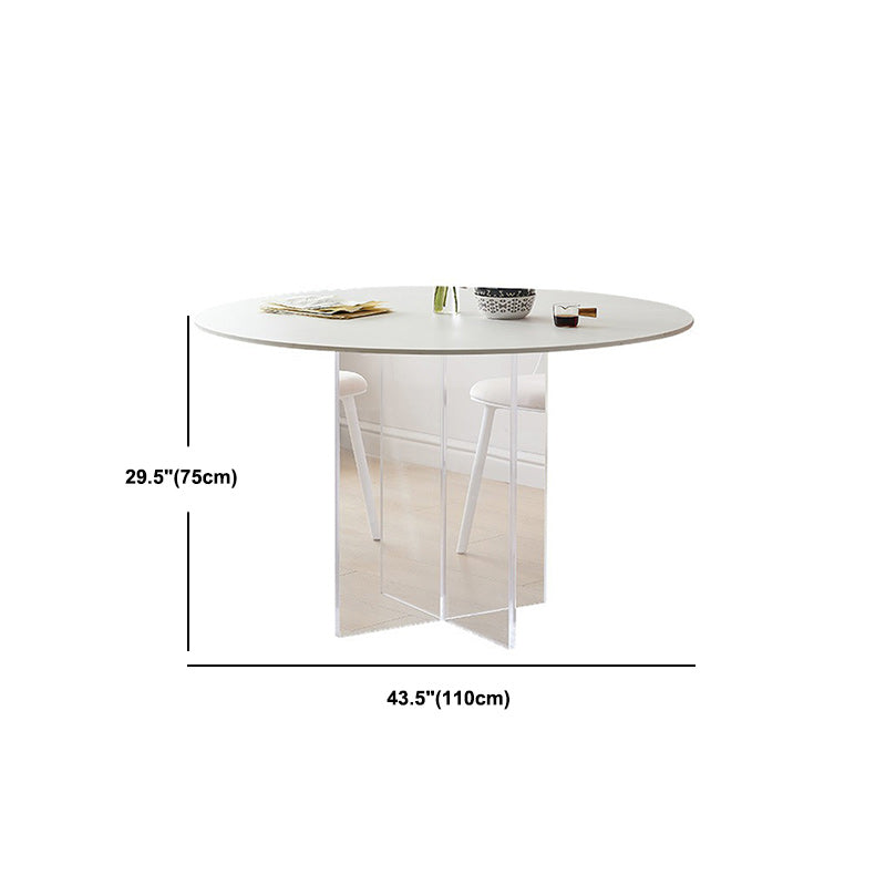 White Modern Dining Table Set 1/2/3/5 Pcs Kitchen Table and Chairs