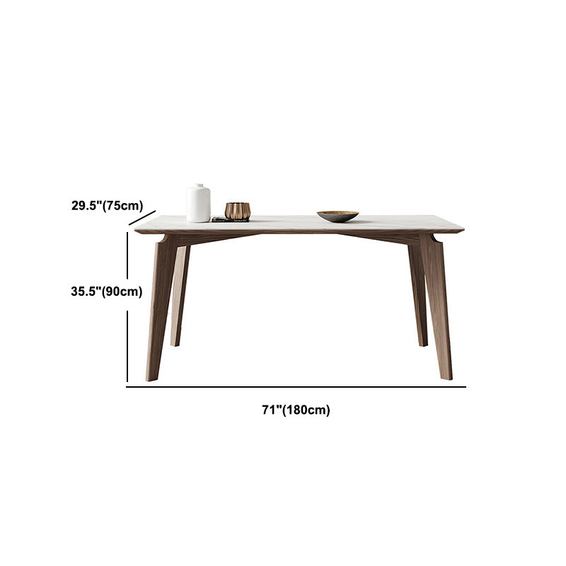 Modern Sintered Stone Top Dining Set Rectangle 1/4/5/7 Pieces Dinette Table Set in Grey