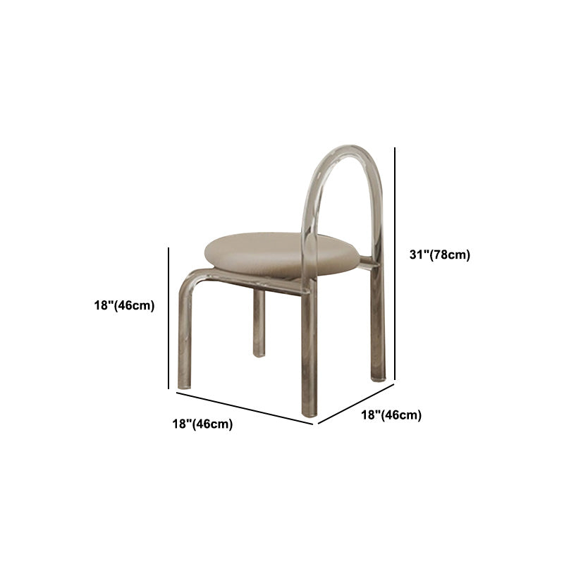 Solid Wood Top Dining Set 1/2/3/4/5 Pcs Kitchen Table and Chairs with Acrylic Frame