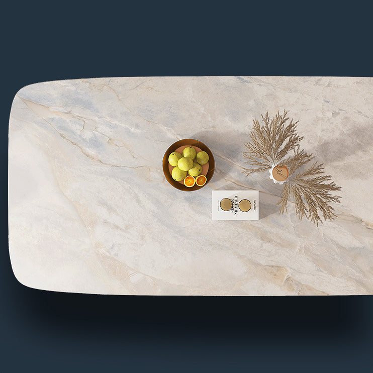 Sintered Stone Top Luxurious Dining Set Rectangle 1/2/4/5/7/9 Pieces Dining Room Table Set