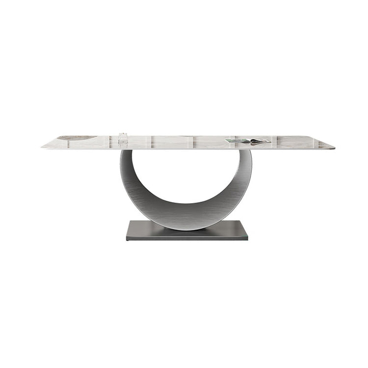 Modern Style Sintered Stone Rectangle Table Set 1/4/5/7 Pieces Dining Set