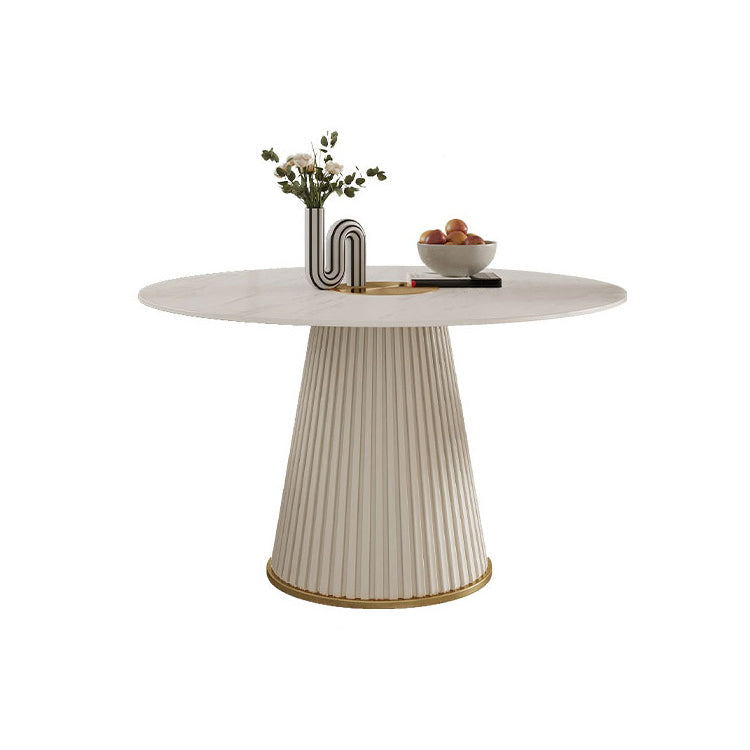 Glam Stone Dining Furniture 1/2/3/5/7 Pieces Turntable Dining Set for Home