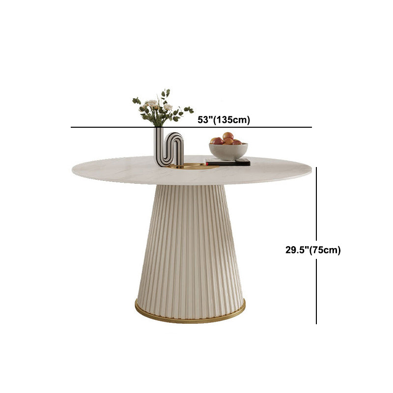 Glam Stone Dining Furniture 1/2/3/5/7 Pieces Turntable Dining Set for Home