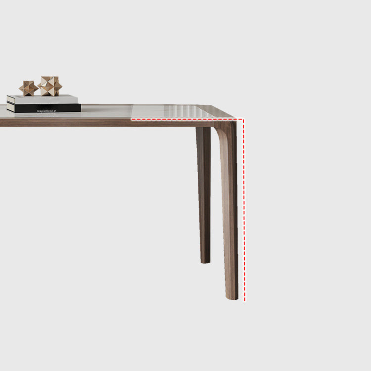 Contemporary Style Sintered Stone Rectangle Table Set 1/4/5/7 Pieces Dining Set