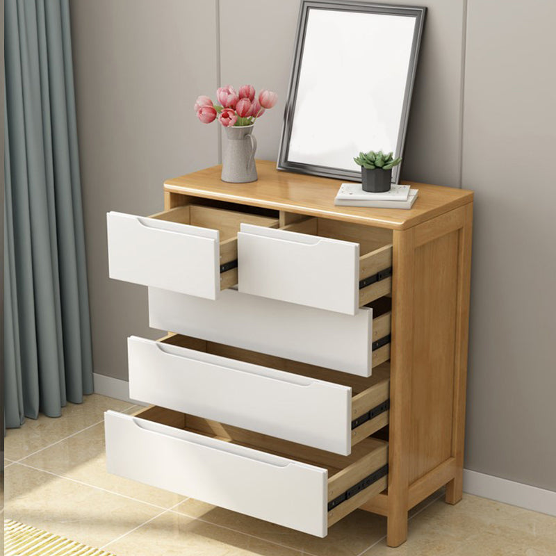16" W Solid Wood Storage Chest Dresser Modern Storage Chest with Drawers