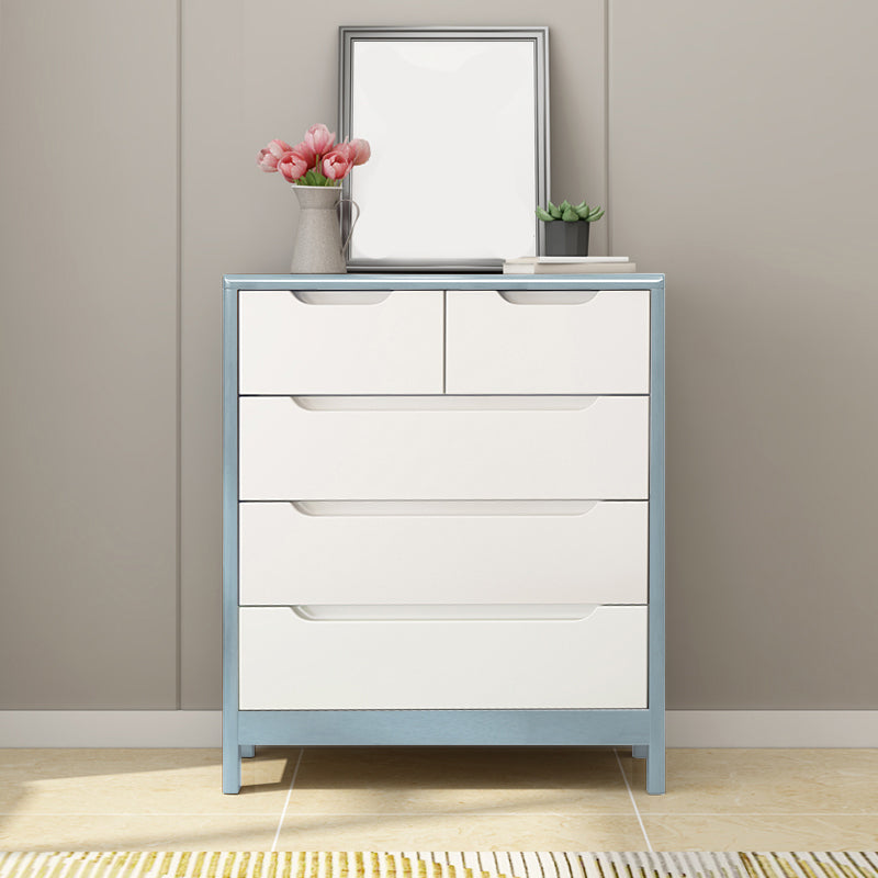 16" W Solid Wood Storage Chest Dresser Modern Storage Chest with Drawers