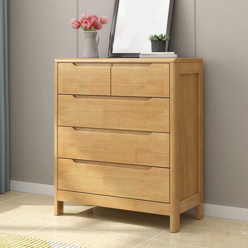16" W Solid Wood Storage Chest Dresser Modern Storage Chest with Drawers