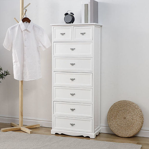 12" W Solid Wood Lingerie Chest Vertical Storage Chest with Drawers