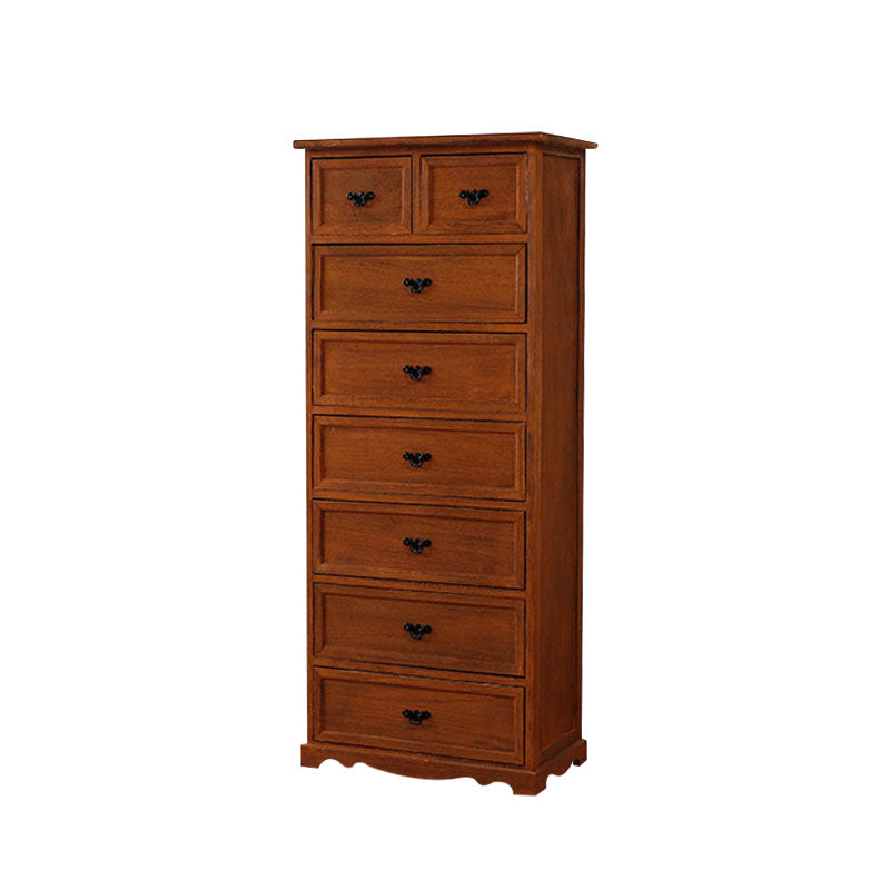 12" W Solid Wood Lingerie Chest Vertical Storage Chest with Drawers