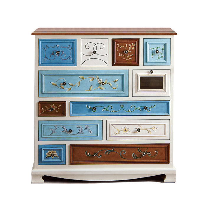 Artificial Wood Storage Chest Vintage Storage Chest Dresser with Drawers