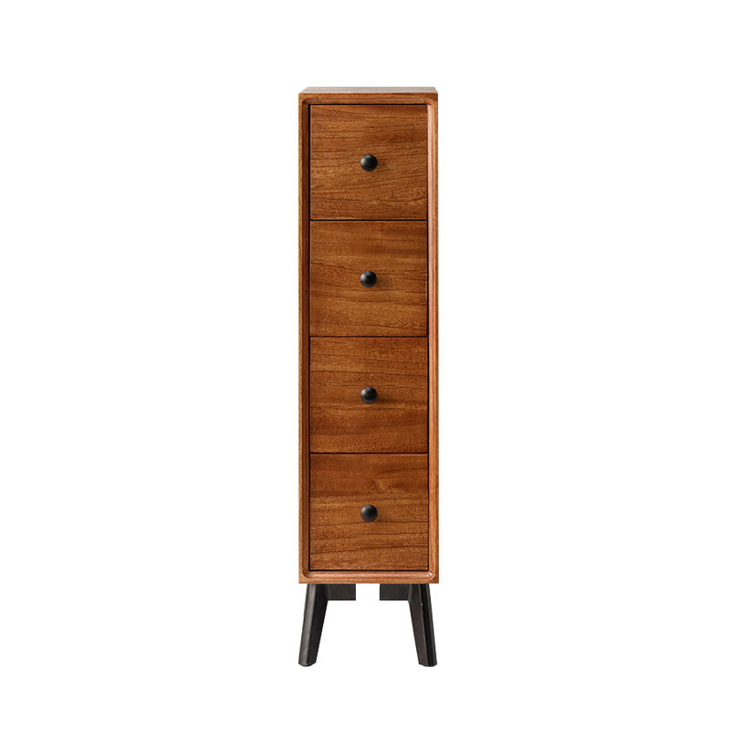 16" W Vertical Wooden Lingerie Chest Modern Storage Chest Dresser with Drawers