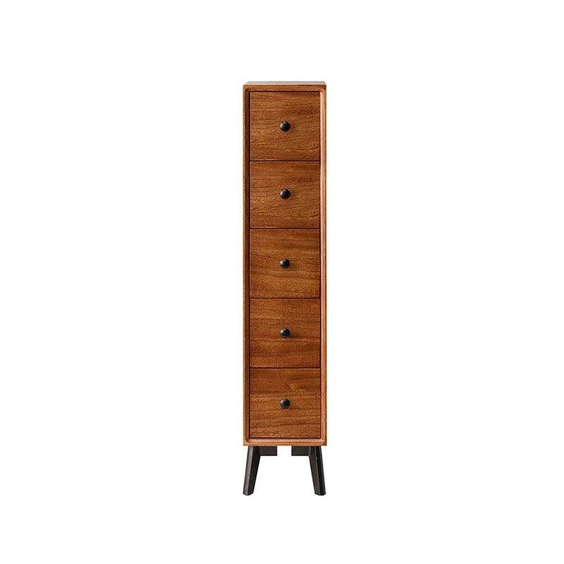 16" W Vertical Wooden Lingerie Chest Modern Storage Chest Dresser with Drawers