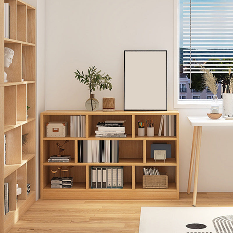 39.4" H X 9.1"W Engineered Wood Bookcase Modern Closed Back Standard Book Shelf