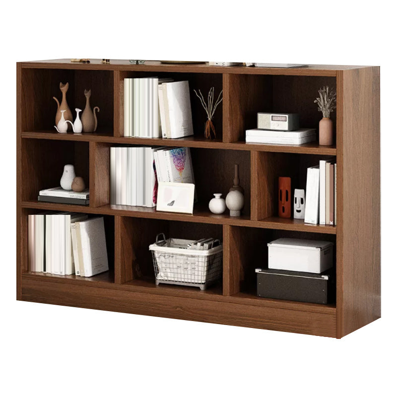 39.4" H X 9.1"W Engineered Wood Bookcase Modern Closed Back Standard Book Shelf