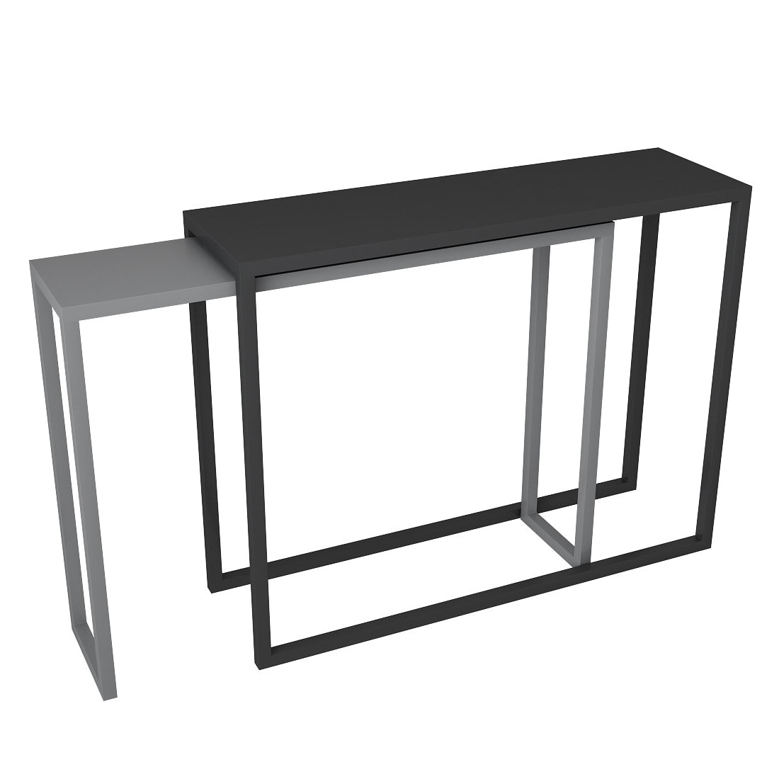 Scratch Resistant Ironcraft Console Table 30.70" High Contemporary Rectangle  Accent Table