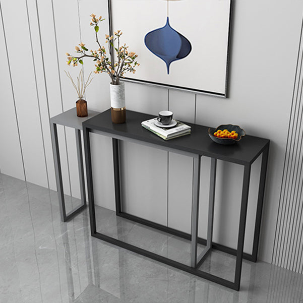 Scratch Resistant Ironcraft Console Table 30.70" High Contemporary Rectangle  Accent Table