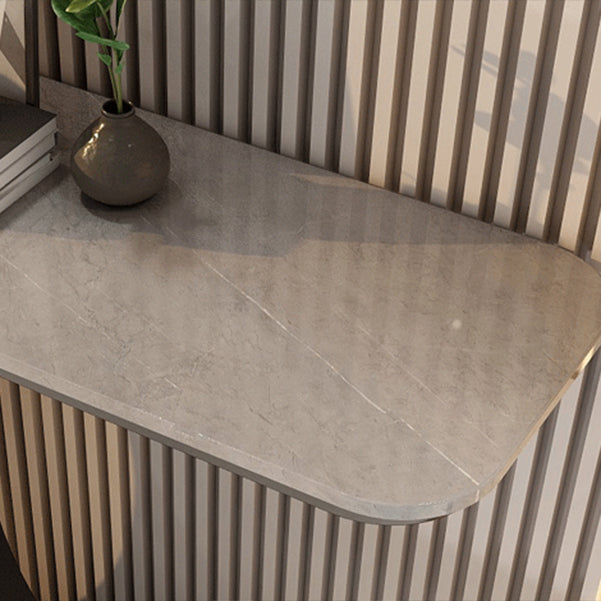 Stone Console Table Scratch Resistan Table Rectangle Accent Table 31.49" High
