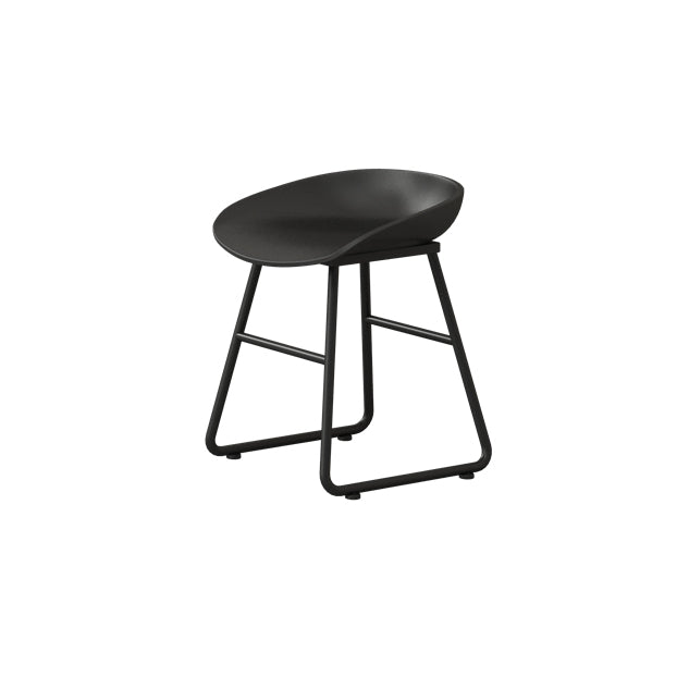 Modern Backrest Counter Stool Iron Kitchen Bar Stool with Acrylic Seat