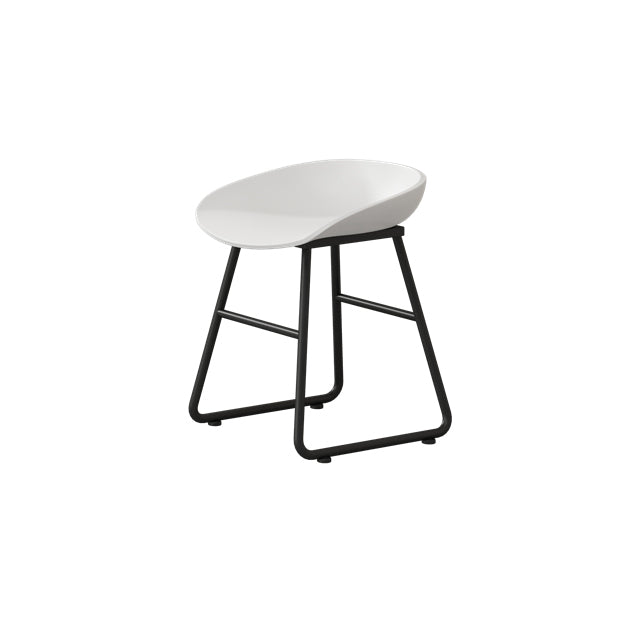 Modern Backrest Counter Stool Iron Kitchen Bar Stool with Acrylic Seat